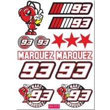 Gogomoto A4 Sticker 013 Tek Paket Çoklu Sticker