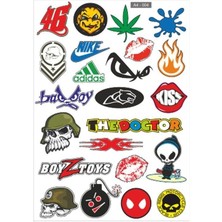Gogomoto A4 Sticker 004 Tek Paket Çoklu Sticker