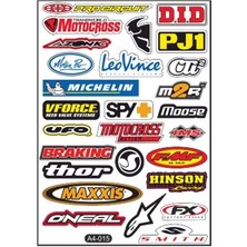 Gogomoto A4 Sticker 015 Tek Paket Çoklu Sticker
