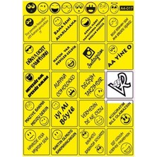 Gogomoto A4 Sticker 017 Tek Paket Çoklu Sticker