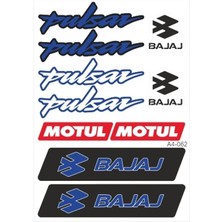 Gogomoto A4 Sticker 062 Tek Paket Çoklu Sticker