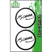 Gogomoto Atatürk 3 (5x5 Cm) Ikili Damla Etiket