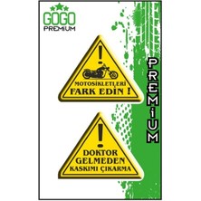 Gogomoto Fark Edin (4x5 Cm) Ikili Damla Etiket