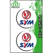 Gogomoto Sym Uyumlu (5x5 Cm) Ikili Damla Etiket