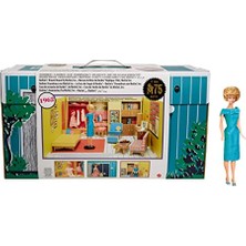 Barbie GNC38 Imza 75. Yıl Dönümü Retro Rüya Villa, 1962 Rüya Villa Barbie Bebekli (Yaklaşık 30 cm Sarışın), 3 Vintage Moda ve Aksesuar