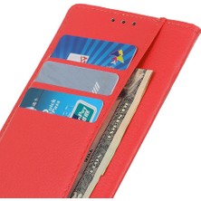 Lr Joyful Xiaomi Redmi Telefon Koruyucu Kılıf Note 12 5g, Litchi Texture Pu Deri Deri Flip Stand Cüzdan Kapağı (Yurt Dışından)