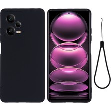 Lr Joyful Xiaomi Redmi Note 12 Pro 5g Sıvı Silikon Damla Damla Koruma Durumu Şok Geçirmez Cep Telefonu Koruyucu Kapak Kayış (Yurt Dışından)