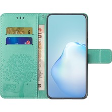 Lr Joyful Xiaomi Redmi Anti-Drop Telefon Kılıfı Note 12 5g/ Note 12 5g (Çin)/ Poco X5 5g, Pu Deri Koruyucu Telefon Kapak Standı Baskılı Baykuş Ağacı Deseni (Yurt Dışından)