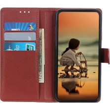 Lr Joyful Xiaomi Için Redmi Note 12 4g Cep Telefon Kılıfı Cüzdan Stand Litchi Doku Deri Telefon Kapağı (Yurt Dışından)