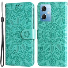 Lr Joyful Xiaomi Için Redmi Note 12 5g Baskılı Ayçiçeği Pu Deri Cüzdan Kılıfı Flip Stand Manyetik Folio Telefon Kapağı El Kayışı ile (Yurt Dışından)