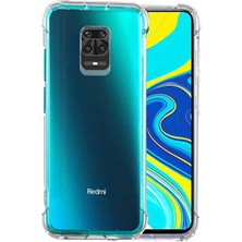 Heptek İletişim Xiaomi Redmi Note 9 Şeffaf Kılıf Köşelerde Darbelere Karşı Ultra Kalınlık (Antishock)