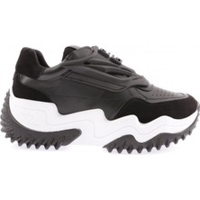 DGN Z35 23Y Kadin Kalin Taban Lazer Detayli Sneakers Ayakkabi