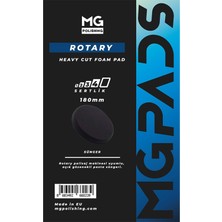 Mg Pads Rotary Ağır Kesim Kalın Pasta Süngeri (Gri) - 180 mm