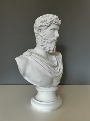 Büyük Marcus Aurelius Dekoratif Biblo Heykel