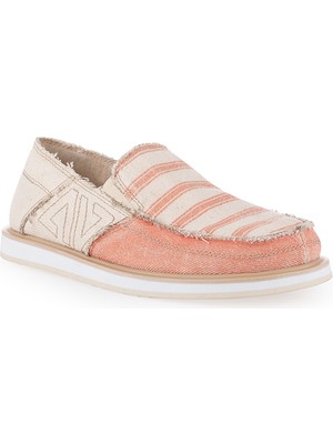 Vaneda Linen Espadril 1331 Keten Kadın Ayakkabı Somon