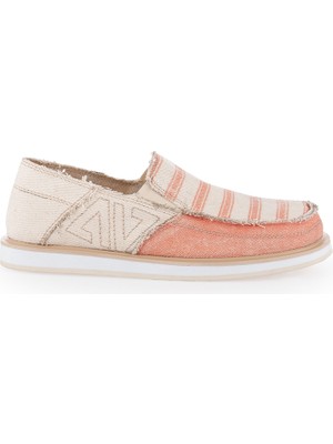 Vaneda Linen Espadril 1331 Keten Kadın Ayakkabı Somon