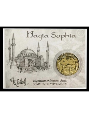Emir Collection Ayasofya Camii Istanbul Hatıra Madalyon Çil