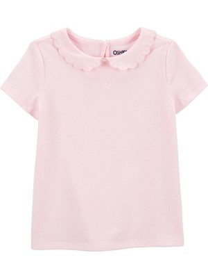 Küçük Kız Çocuk Kısa Kollu Tshirt Pembe