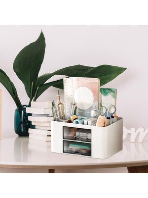 Lotin Çekmeceli Vanity Kozmetik Organizer Kalem Saklama Kutusu (Yurt Dışından)