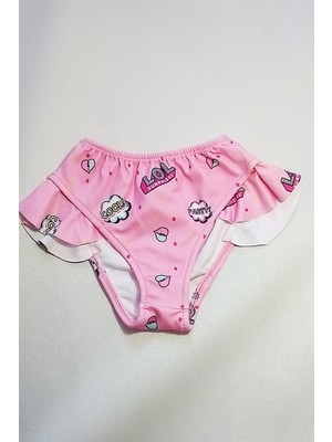 Urz Kids Lol Desenli Çanta Aksesuarlı 3 Parça Bikini