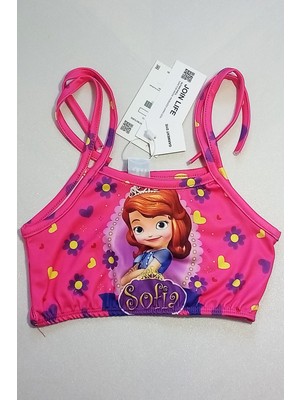 Urz Kids Sofia Desenli Çanta Aksesuarlı 3 Parça Bikini