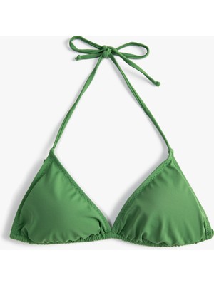 Koton Basic Halter Neck Triangle Bikini Top