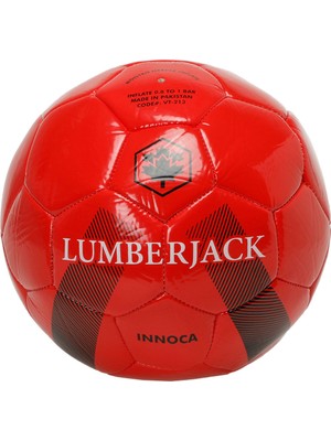 Lumberjack Kırmızı SN449 Innoca Futbol Topu STD Numara ile Tekstil Malzemeden Üretilmiş Oyun Zeminine Uygun