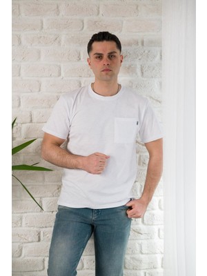 Fbi Jeans Fbı Cepli Bisiklet Yaka Slimfit Pamuklu Erkek Yazlık T-Shirt