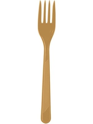 Plastik Çatal - 25'li Altın