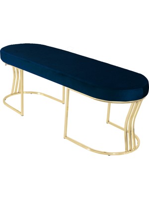 Gazzini Furniture Viego Gold Smooth-Kapitoneli Model Puf & Bench & Koltuk-Oturak-Uzun Makyaj Puff-Yatak Odası Ucu &önü