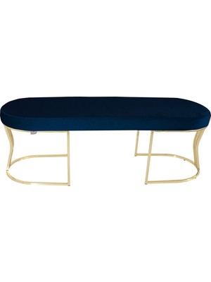 Gazzini Furniture Viego Gold Smooth-Kapitoneli Model Puf & Bench & Koltuk-Oturak-Uzun Makyaj Puff-Yatak Odası Ucu &önü