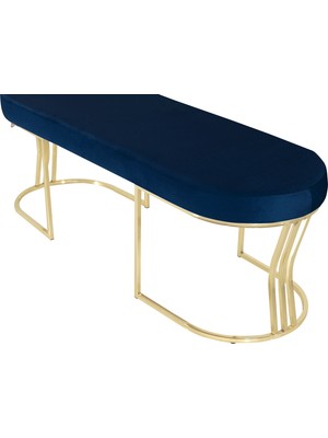 Gazzini Furniture Viego Gold Smooth-Kapitoneli Model Puf & Bench & Koltuk-Oturak-Uzun Makyaj Puff-Yatak Odası Ucu &önü