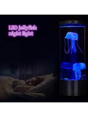 SLD USB Güç Jellyfish Mood Masası Başucu Lambası Fantasy Akvaryum Hipnotik Renk Değiştirme Çocuklar LED Gece Lambası Ev Dekorasyonu (Yurt Dışından)