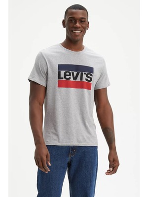 Levi's Logolu Bisiklet Yaka Pamuklu T Shirt Erkek T Shirt A6335