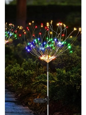 Dream Plus Solar Güneş Enerjili 120LED Karahindiba Bahçe Aydınlatma Dekorasyon Işığı Rgb Renkli