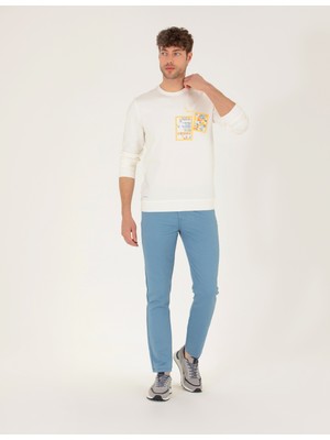 Pierre Cardin Erkek Ekru Sweatshirt 50264212-VR019