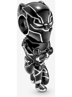 Nocce Gümüş Marvel Avengers Black Panther Charm