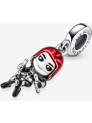 Nocce Gümüş Marvel The Avengers Black Widow Sallantılı Charm