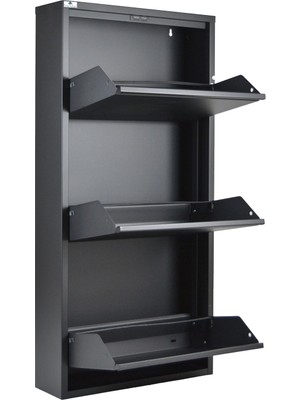 Tomkar 3lü Metal Ayakkabılık