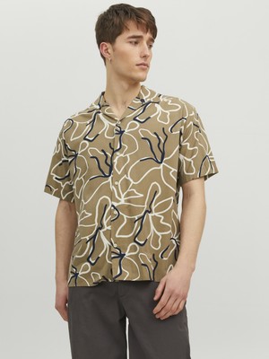 Jack & Jones Desenli Kısa Kollu Gömlek- Blatropic