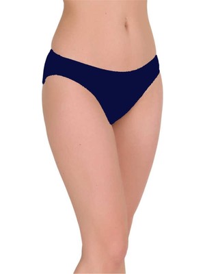 Berrak 2056 Kadın Full Licra Düz Bikini Külot Lacivert