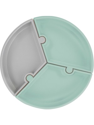 Oioi Puzzle Vakum Tabanlı Silikon Tabak Green