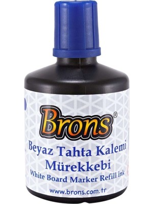 Brons Beyaz Tahta Kalemi Mürekkebi Mavi 100CC