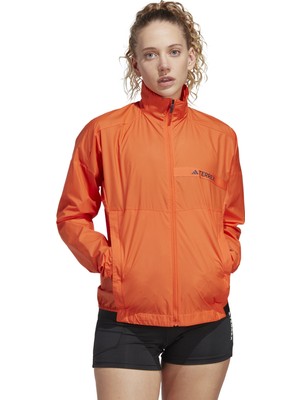 Adidas Turuncu Kadın Ceket HZ4237 W mt Wind Jacke