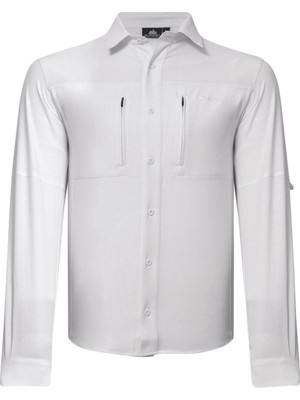 Alpinist Tegus Uzun Kollu Erkek Gömlek Beyaz