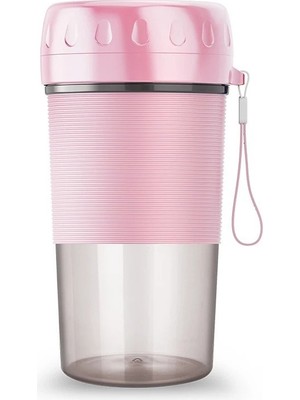 Zigver 300ML Taşınabilir Sıkacağı Elektrikli USB Şarj Edilebilir Sebze Sıkacağı Blender Mikser Hızlı Karıştırıcılar Taşınabilir Juıce Blendır Pembe