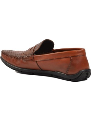 Bulldozer 221210D Taba  Deri Erkek Loafer Ayakkabı