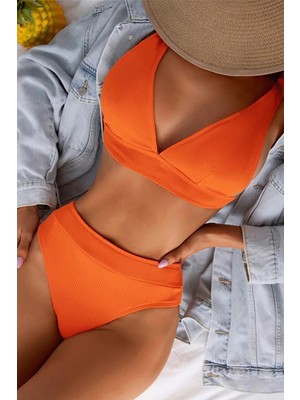 Angelsin Yüksel Bel Bikini Takım