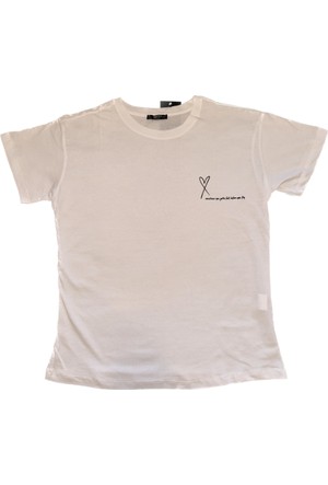 Louis Vuitton Bisiklet Yaka Beyaz T-Shirt