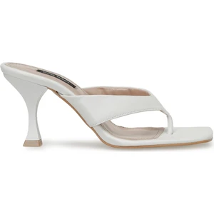 Nine West SEZZA 3FX Beyaz Kadın Topuklu Terlik